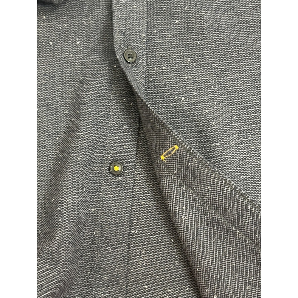 Barbour Blue Tailored Fit Hidden Button Down 2 Pocket Cotton Shirt Size M - Picture 13 of 14